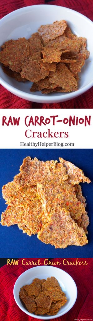 Raw Carrot-Onion Crackers