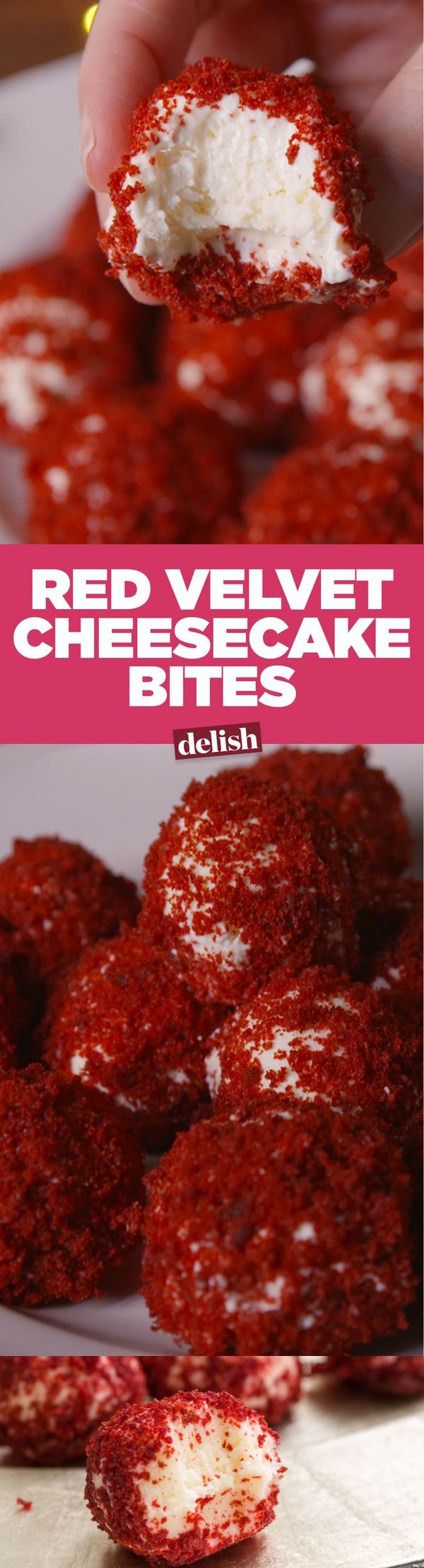 Red Velvet Cheesecake Bites