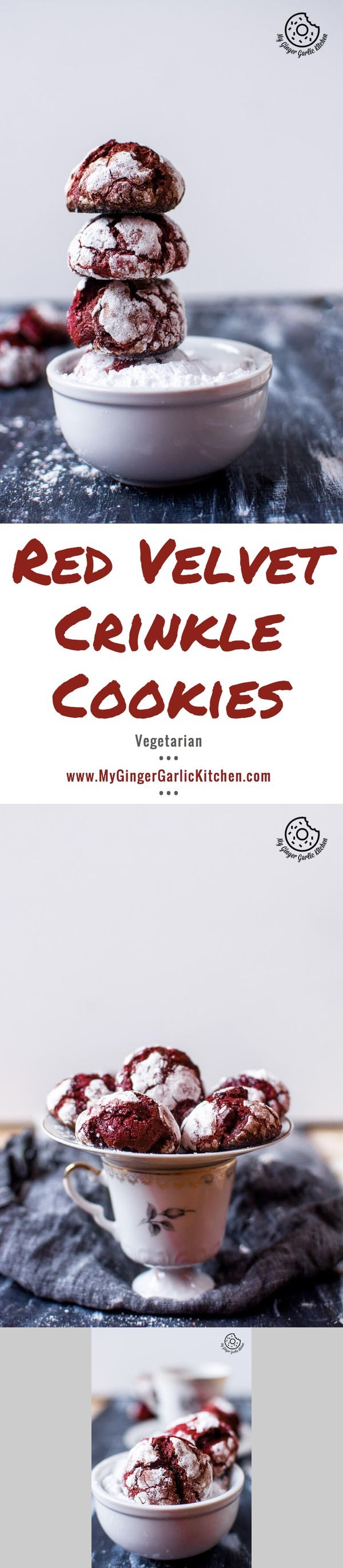 Red Velvet Crinkle Cookies | Video