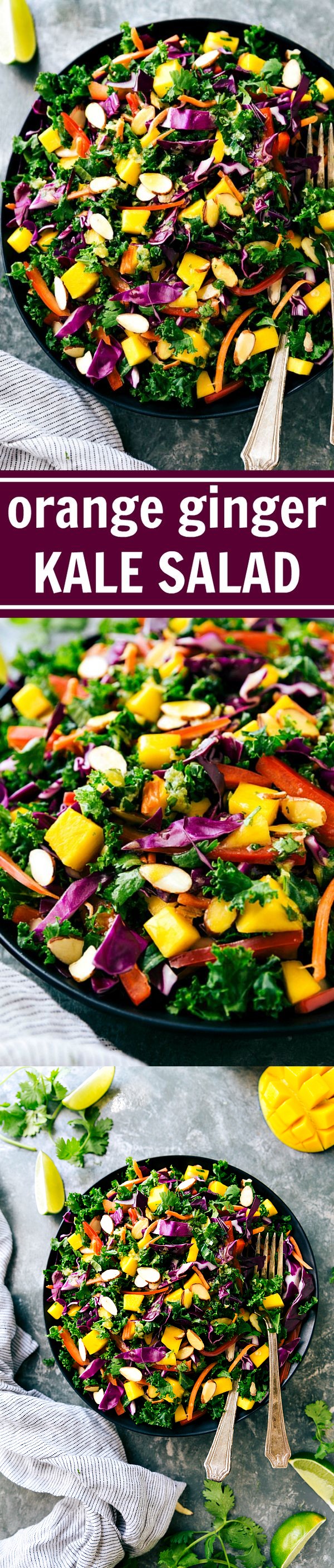 Remixed Orange Ginger Kale Salad