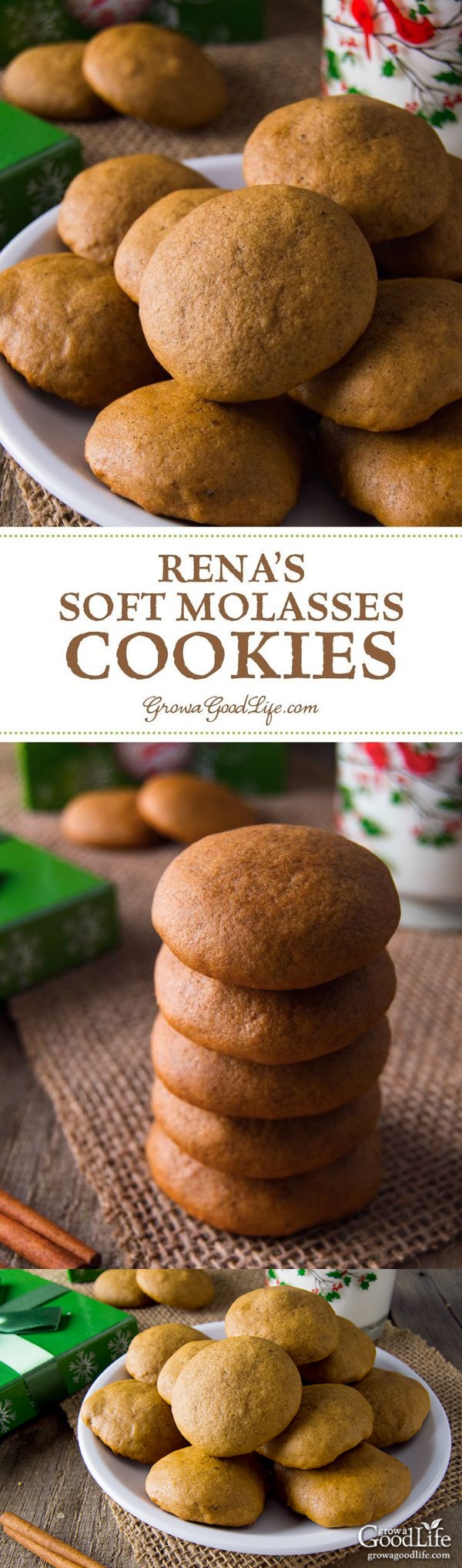 Rena’s Soft Molasses Cookies