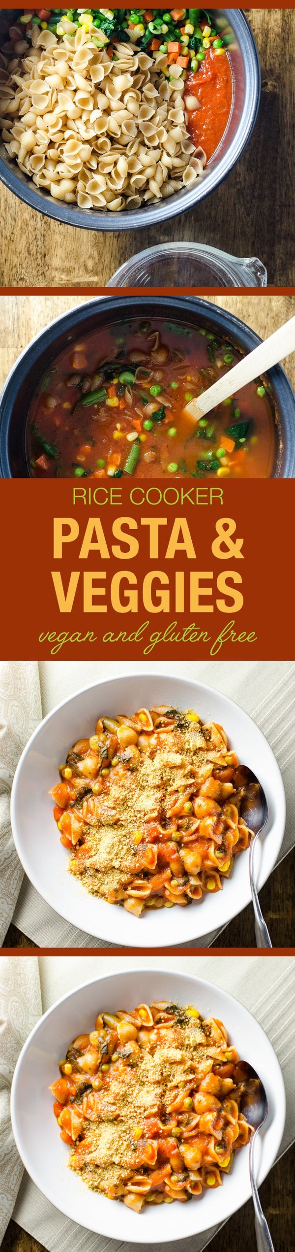 Rice Cooker Pasta and Veggies