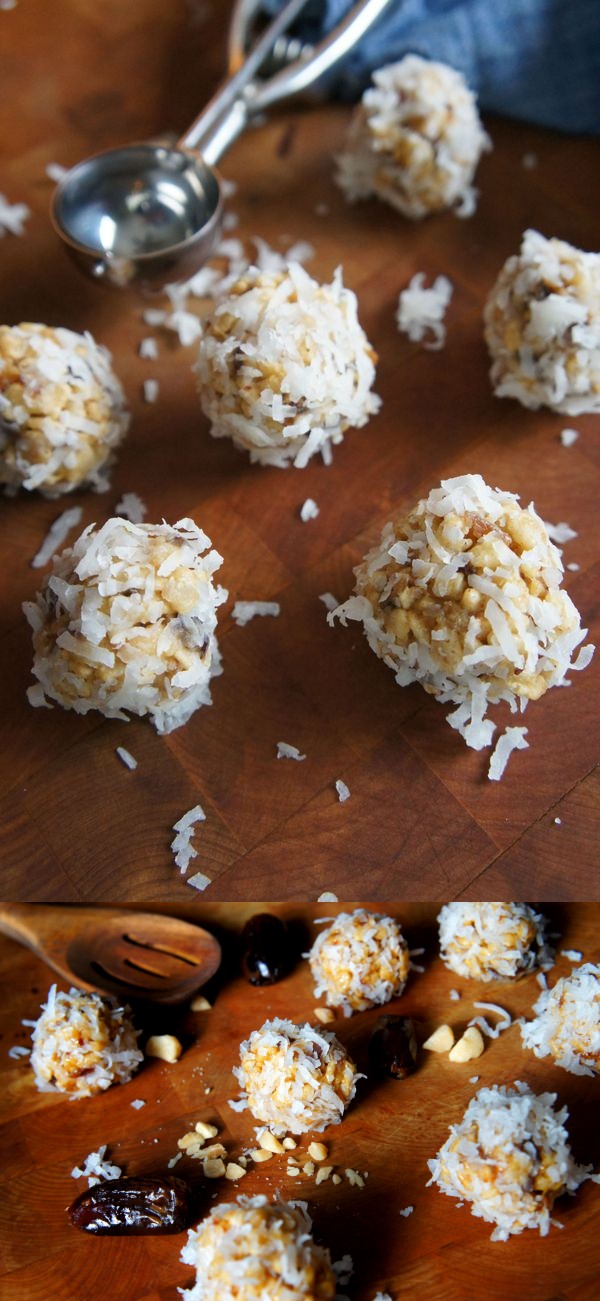 Rice Krispie Coconut Date Ball Christmas Cookie