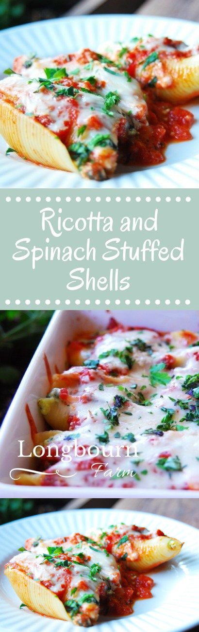 Ricotta and Spinach Stuffed Shells