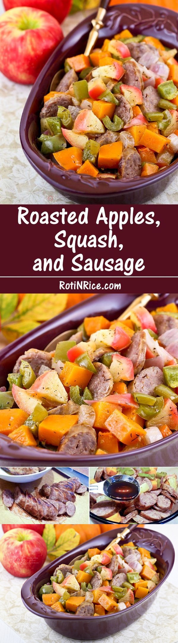 Roasted Apples, Squash, and Sausage