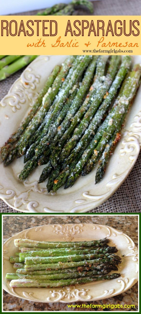 Roasted Asparagus with Garlic & Parmesan