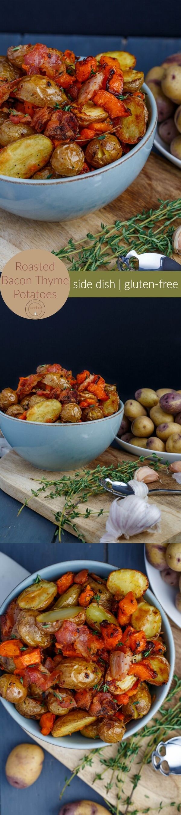 Roasted Bacon Thyme Potatoes