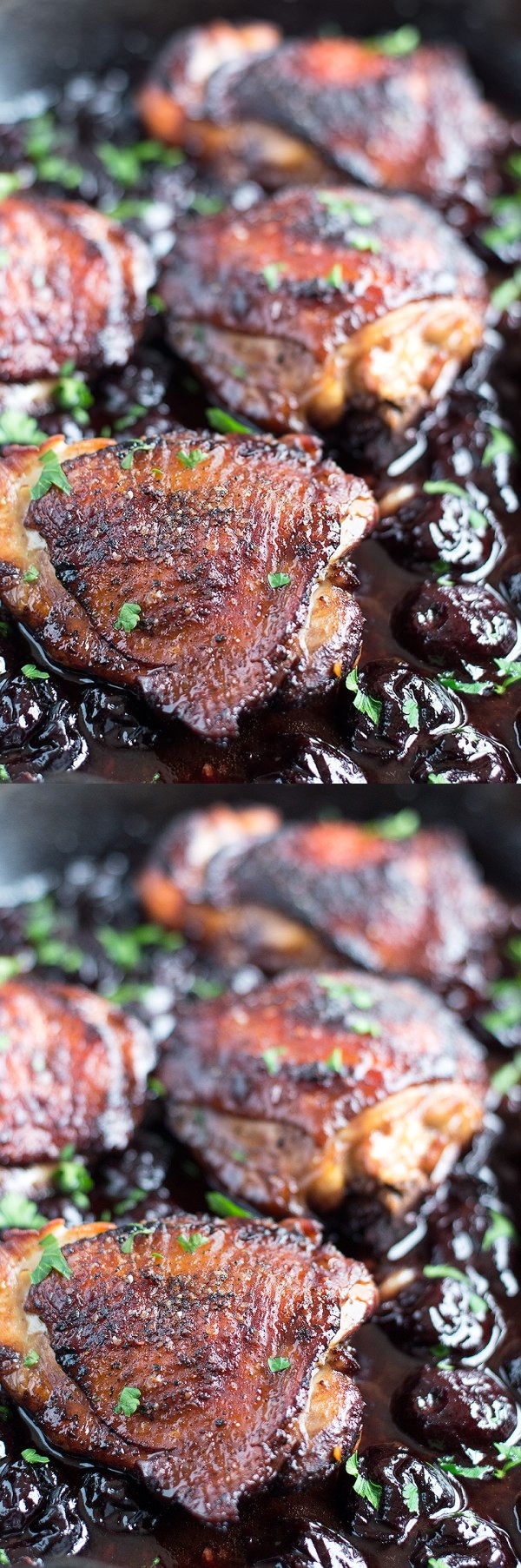 Roasted Black Cherry Balsamic Chicken