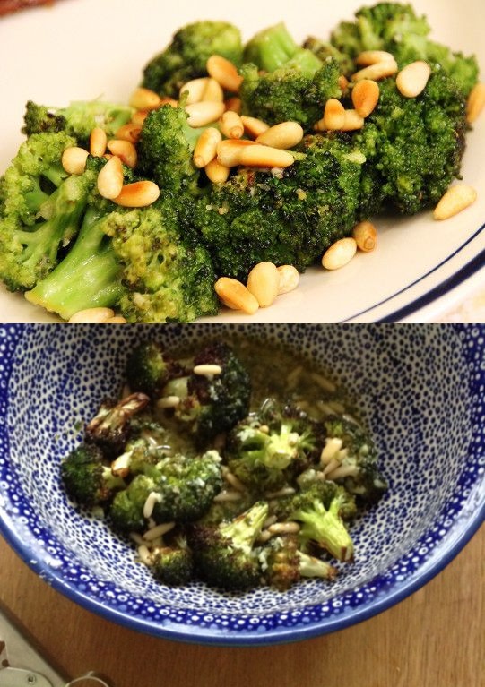 Roasted Broccoli W Lemon Garlic & Toasted Pine Nuts