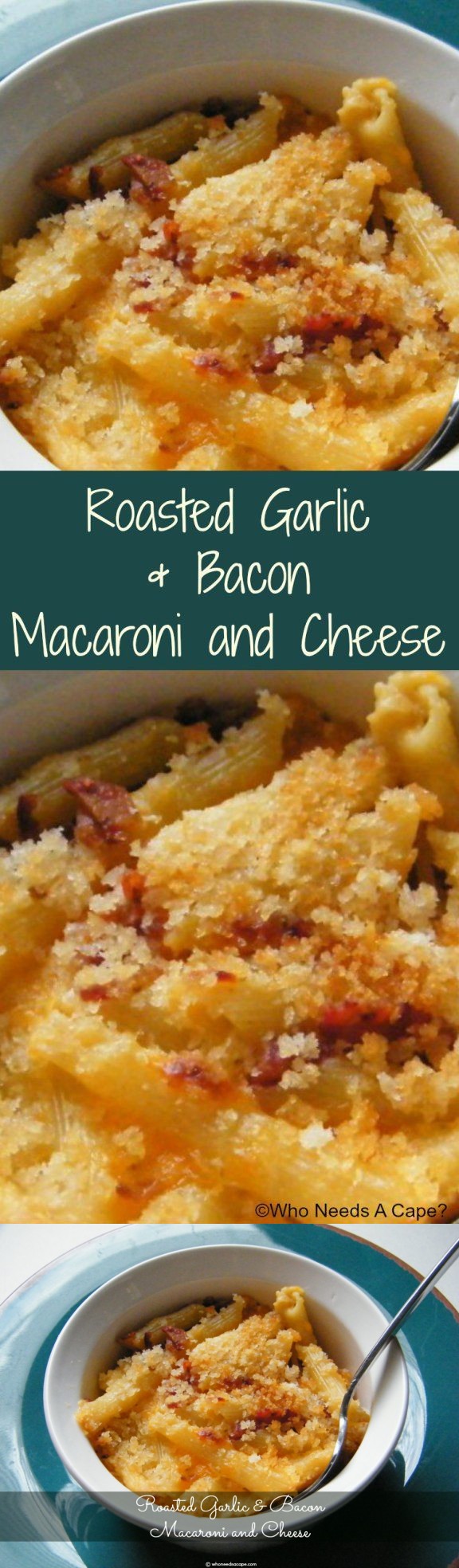 Roasted Garlic & Bacon Macaroni and Cheese