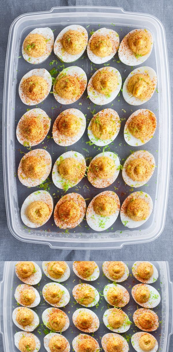 Roasted Garlic Chipotle Deviled Eggs