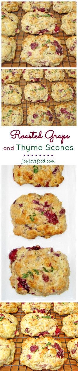 Roasted Grape and Thyme Scones