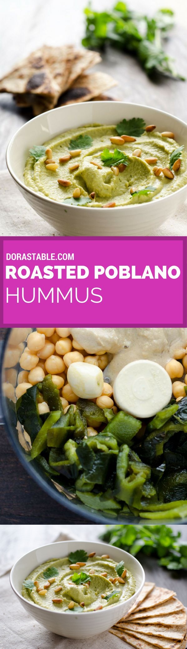 Roasted Poblano Hummus