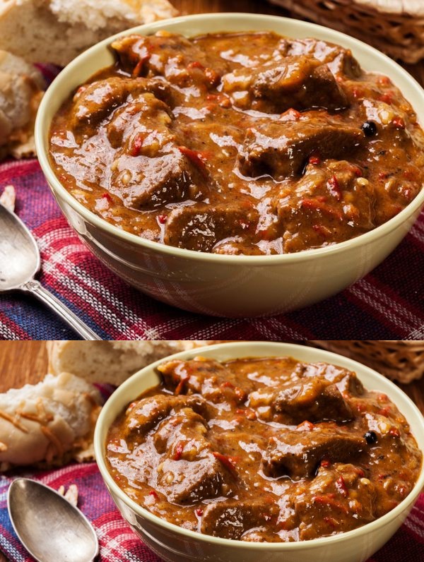 Roasted Red Pepper Beef Stew