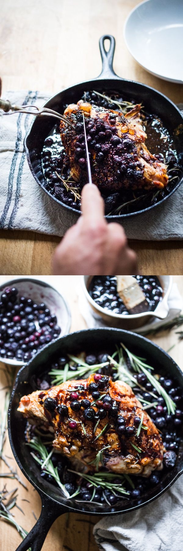 Roasted Turkey Breast with Blueberry Balsamic Glaze