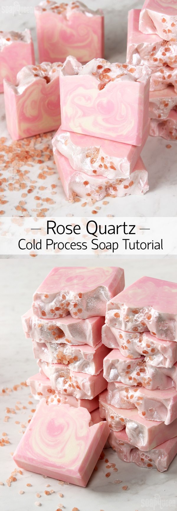 Rose Quartz Cold Process Soap Tutorial