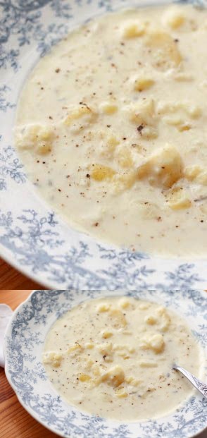 Rosemary and Thyme Potato Soup ~ In The Crock-Pot