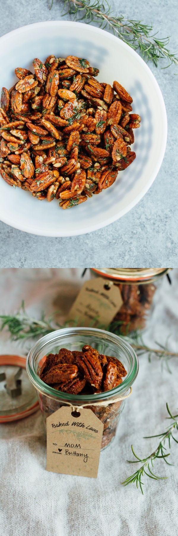 Rosemary Candied Pecans