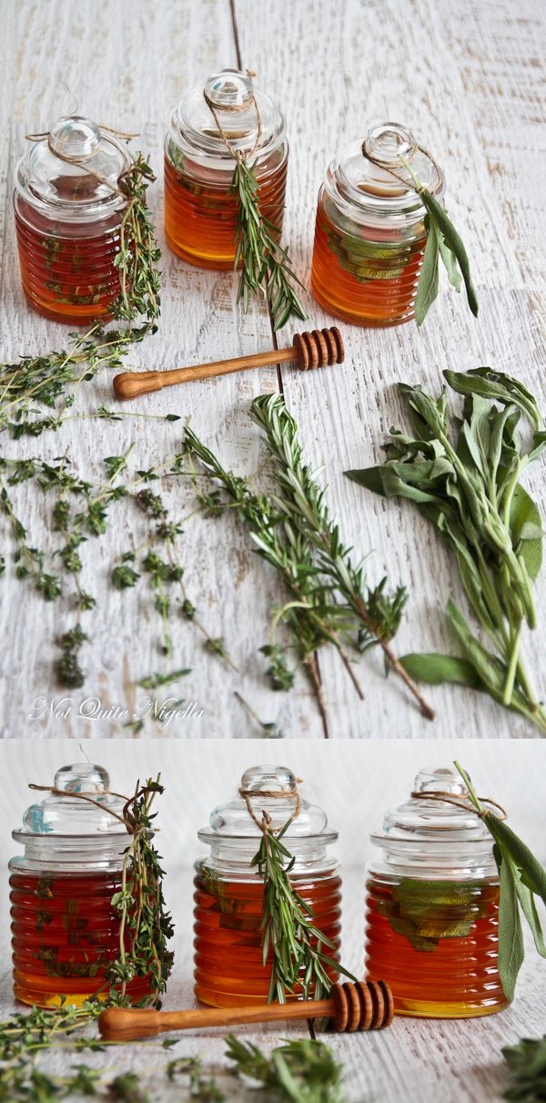 Rosemary, Lemon Thyme & Sage Honey - Edible Christmas Gifts