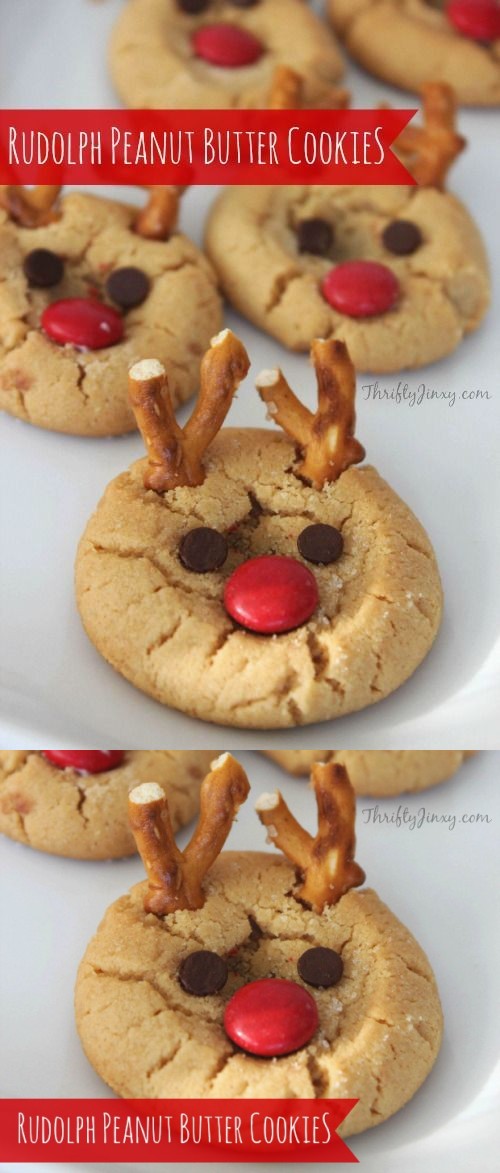 Rudolph Peanut Butter Cookie