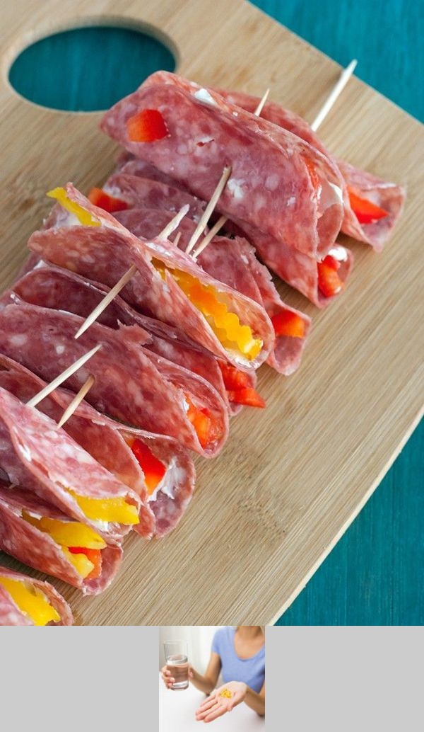 Salami and Cream Cheese Roll Ups