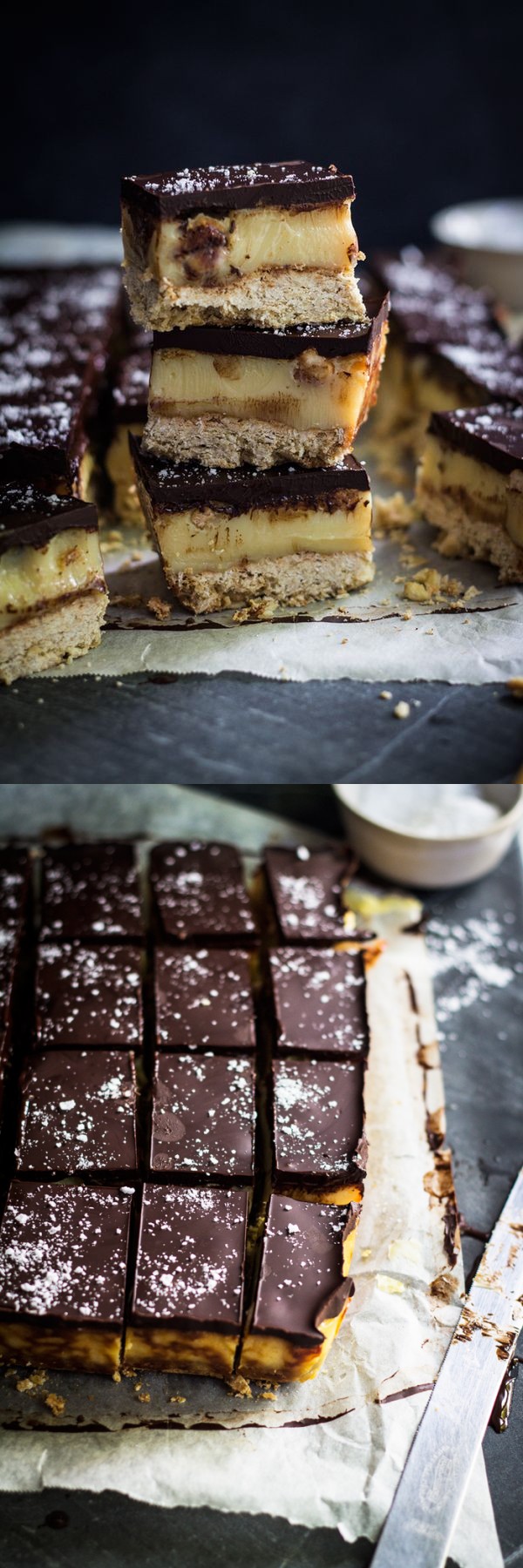 Salted Caramel and Hazelnut Slice