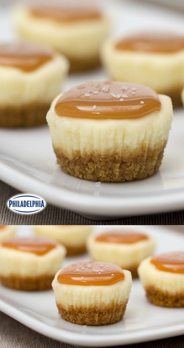 Salted Caramel Cheesecake Minis