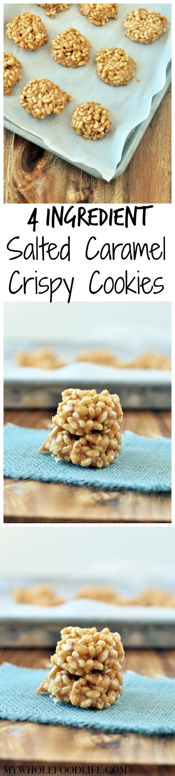 Salted Caramel Crispy Cookies