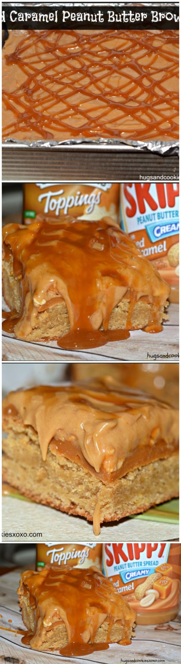 Salted Caramel Peanut Butter Brownies