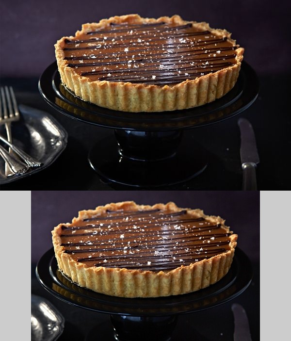 Salted caramel tart