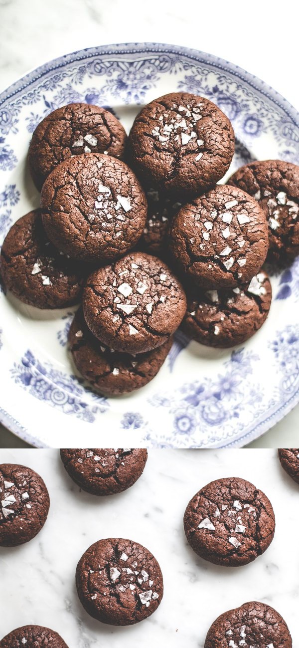 Salted Lavender Chocolate Buckwheat Cookies