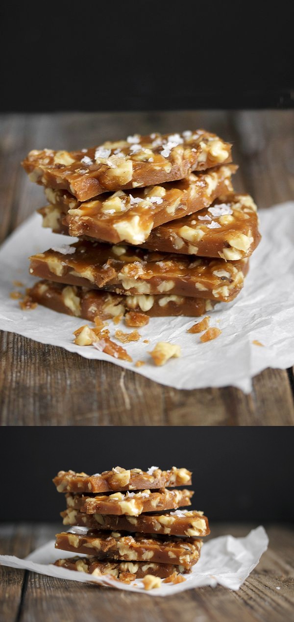 Salted Maple and Toasted Walnut Brittle