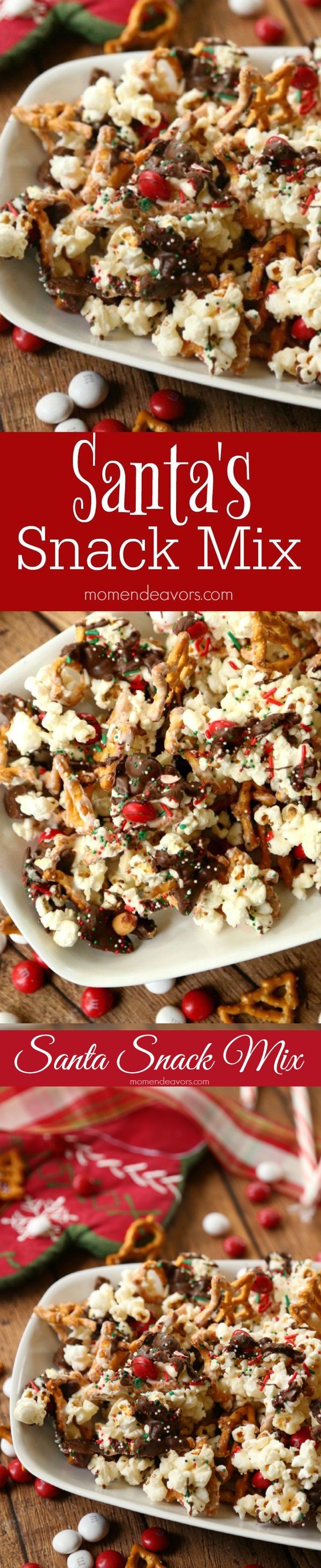 Santa's Sweet & Salty Christmas Snack Mix