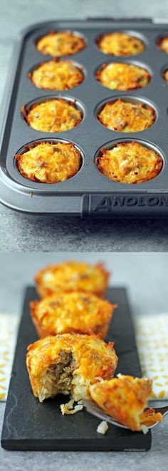 Sausage, Egg & Cheese Hash Brown Cups