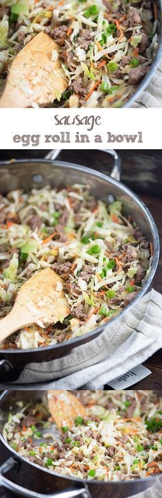 Sausage Egg Roll In A Bowl