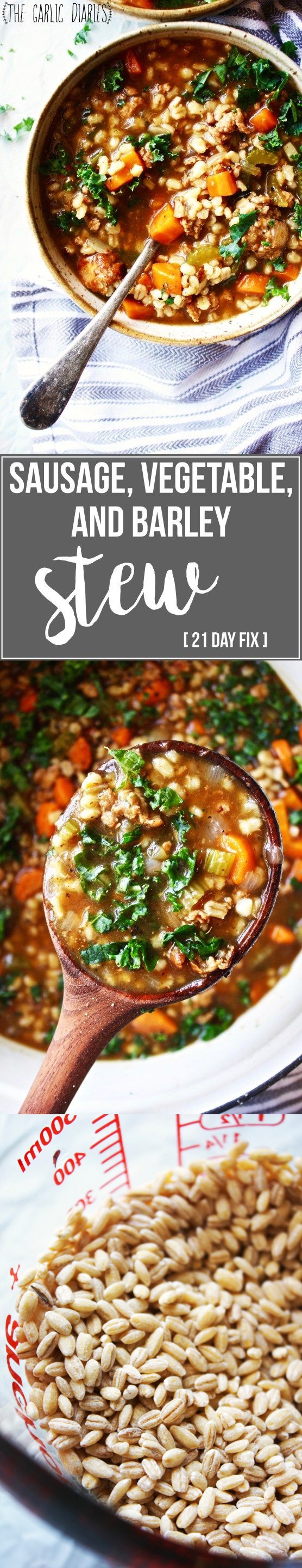 Sausage, Vegetable, and Barley Stew