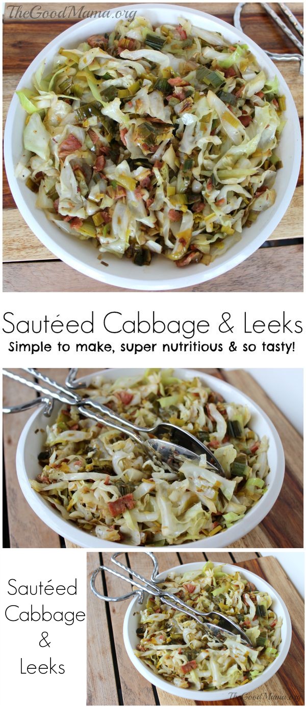 Sautéed Cabbage and Leeks