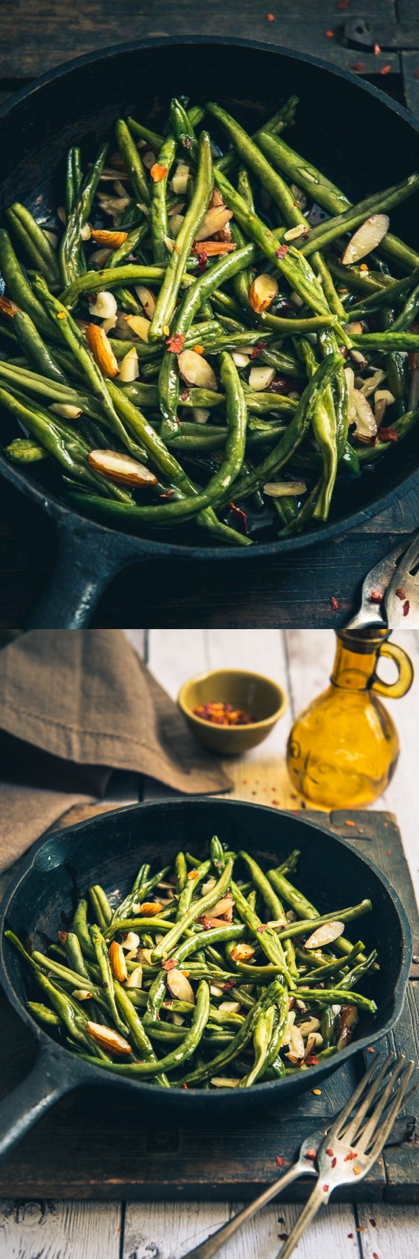 Sautéed Garlic Almond Green Beans