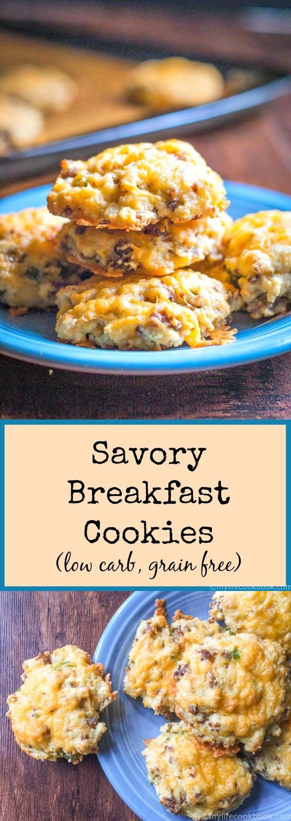 Savory Breakfast Cookies (low carb