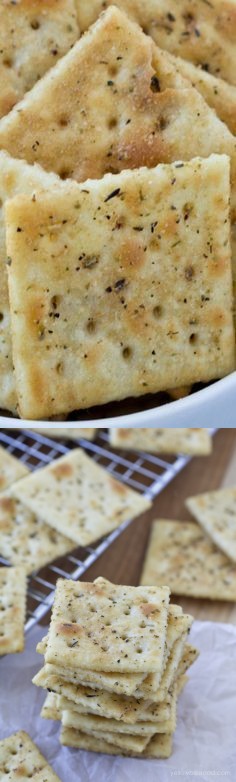 Savory Italian Seasoned Crackers