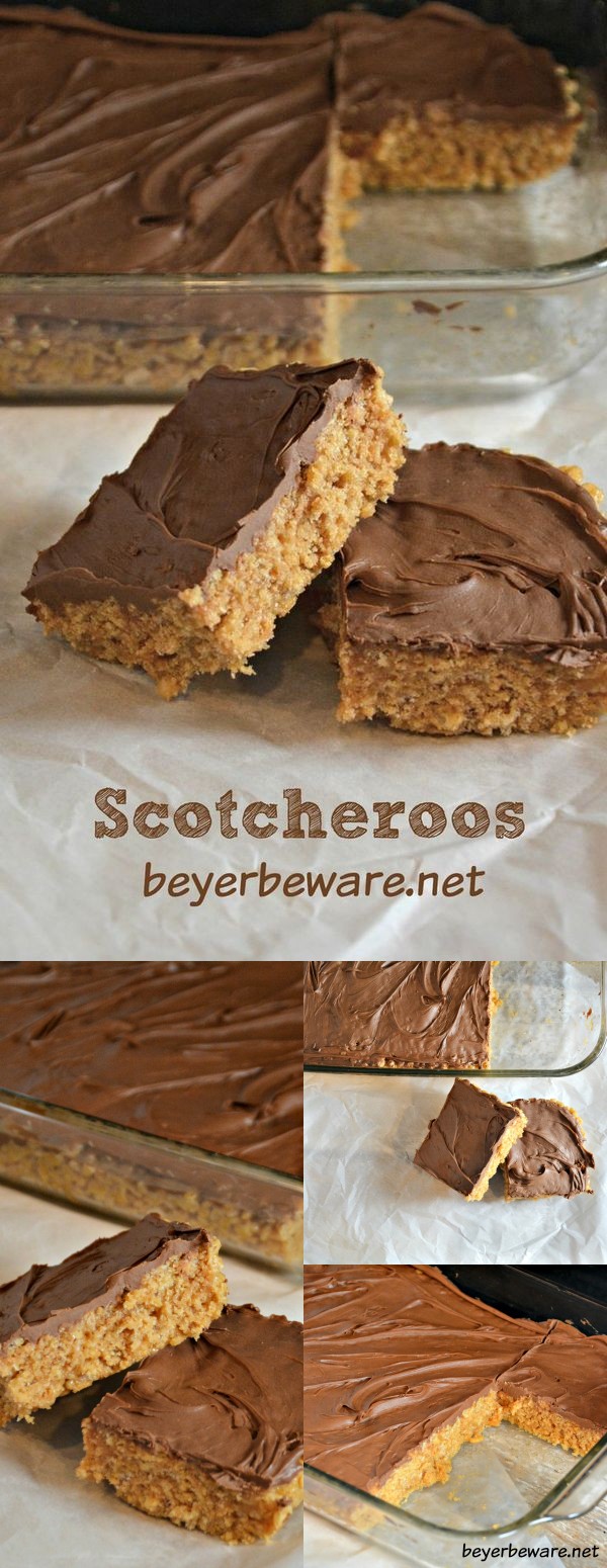 Scotcheroos - Peanut Butter Rice Krispies