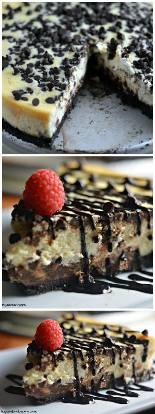 Secret Ingredient Chocolate Chip Cheesecake