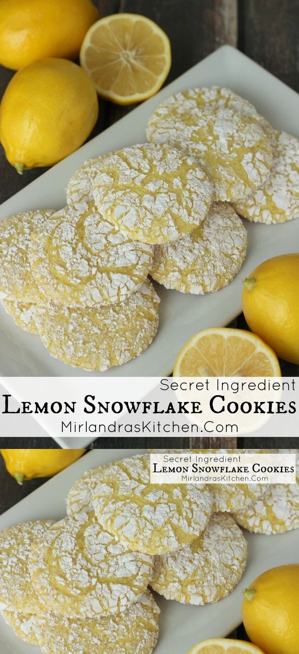 Secret Ingredient Lemon Snowflake Cookies