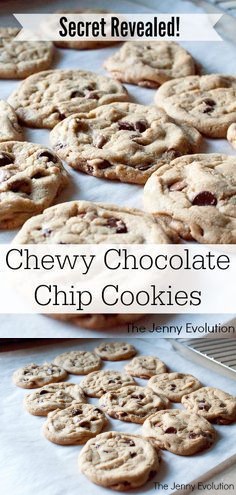 Secret to Chewy Chocolate Chip Cookies