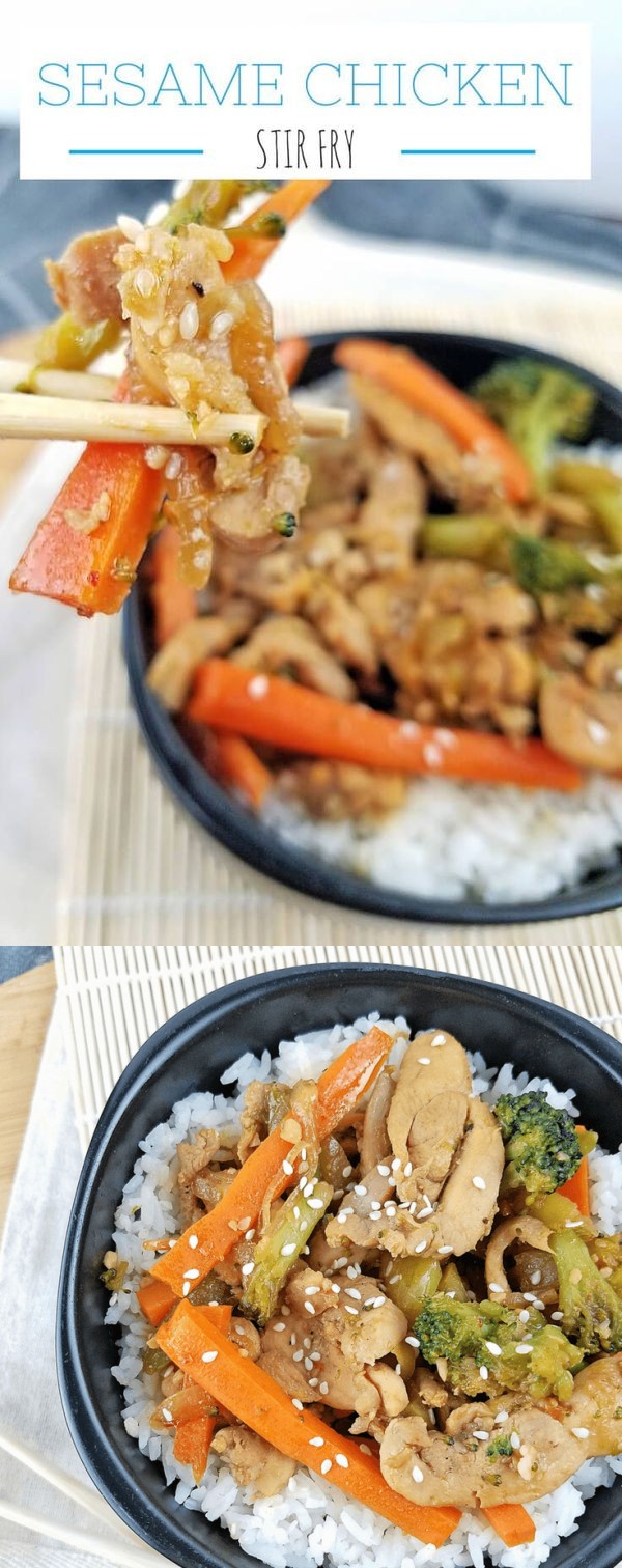 Sesame Chicken Stir Fry