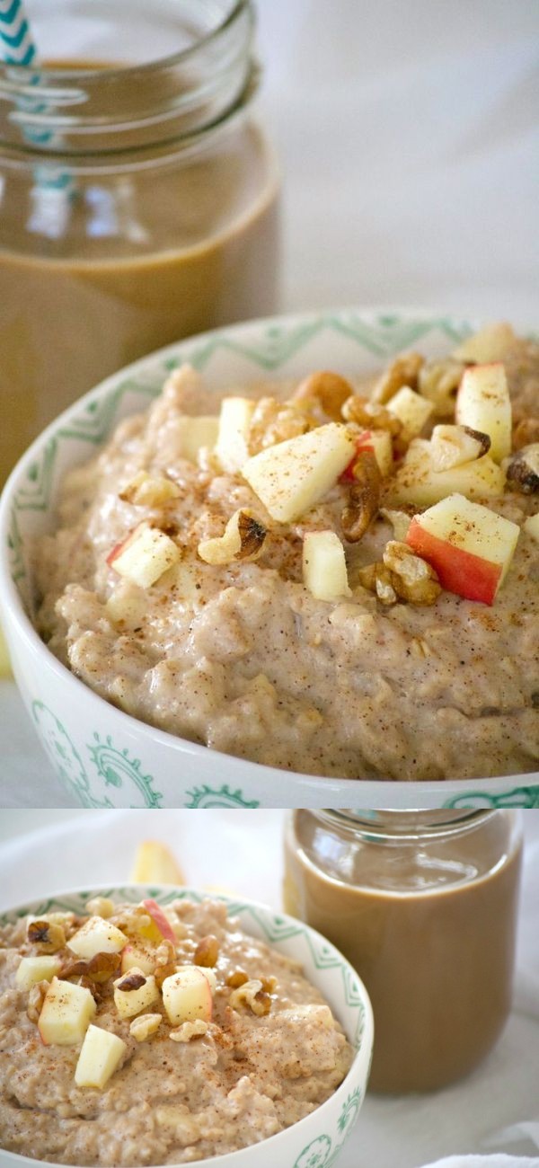 Shamrock Farms Cold Brew Coffee and Milk with Apple Oatmeal