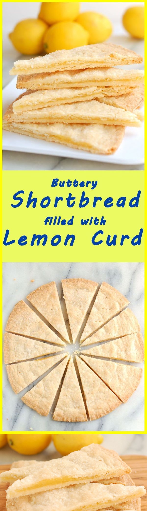 Shortbread Filled with Lemon Curd