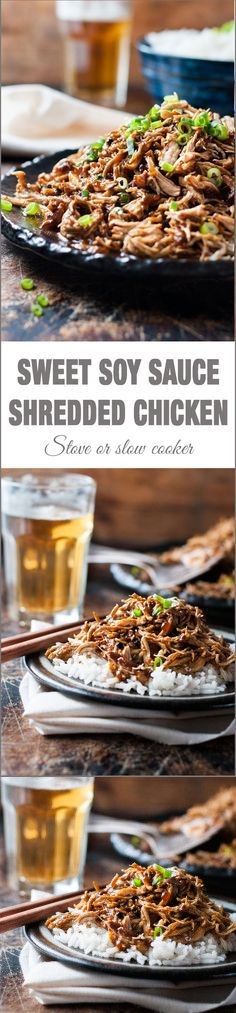 Shredded Sweet Soy Chicken Breast