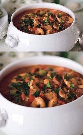 Shrimp, Chicken, and Andouille Gumbo