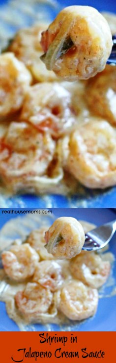 Shrimp in Jalapeno Cream Sauce